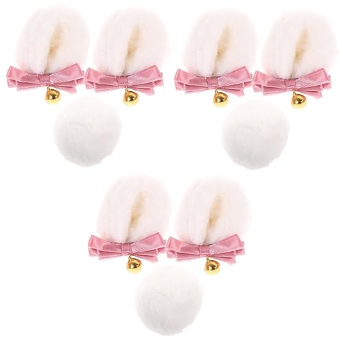 GALPADA 3sätze Bärenohren Und Süße Haarclips Für Frauen Cosplay-accessoires Für Festivals Wiederverwendbar Und Bequem Für Kostümpartys Vielseitige Verwendung von GALPADA