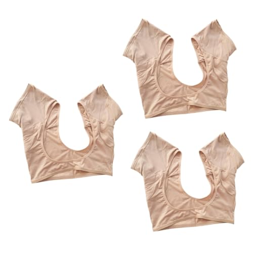 GALPADA 3 Stk Unterhemden Für Damen Achselhöhlen Damen Kurzarm Tops Trainingsweste Für änner Frauen Tankini-top Damenwäsche Unterarm-schweißpolster Unterhemd Für Damen Sport-bh Für Frauen von GALPADA