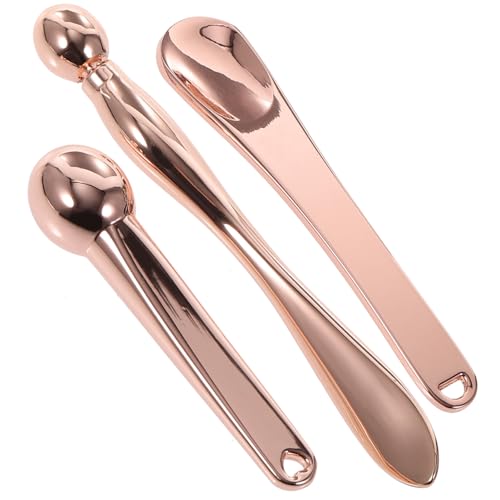 GALPADA 3 Stück Augencreme Löffel aus Zinklegierung Massage Werkzeug für Make Up zur Verbesserung Hautpflege und Durchblutung Augen für und Mädchen Zufällige Farbe Zufällige Farbe von GALPADA