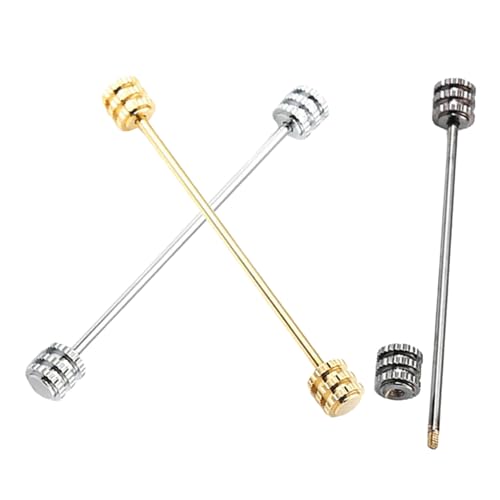 GALPADA 3 Stück Herren Silber Gold Schwarz Anstecknadeln für Hemdkragen Modische Broschen für Anzug Smoking Accessoires für Hochzeit und Business von GALPADA