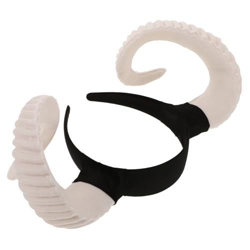 GALPADA 3stücke Künstliche Schafhörner Haarreif Für Cosplay Und Partys Leichtes Stirnband Mit Einzigartigem Design Für Unvergessliche Fotos Und Festliche Stimmung Für Halloween von GALPADA