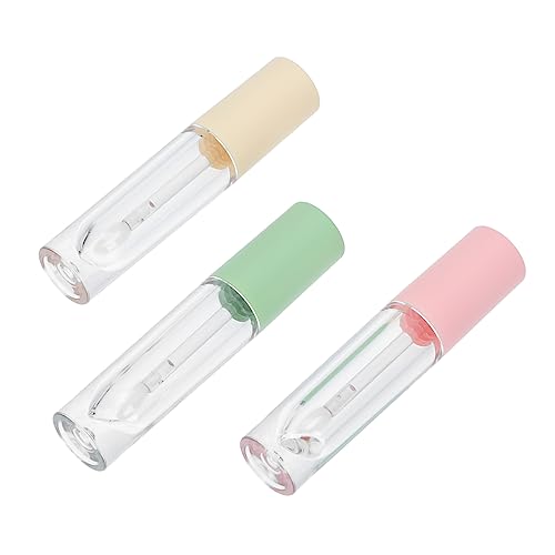 GALPADA 3 Stück Lip Gloss Aufbewahrung Tuben Tragbare Transparente DIY Kosmetikflaschen für Lippenpflege und Lippenbalsam für Reisen und Unterwegs Zufällige Farbe Zufällige Farbe von GALPADA