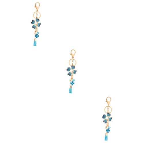 GALPADA 3stücke Rhinestone Tassel Schlüsselanhänger Glitzernder Vierblättriger Vielseitig Für Schlüssel Handtaschen Und Für Und Persönliche Akzente von GALPADA