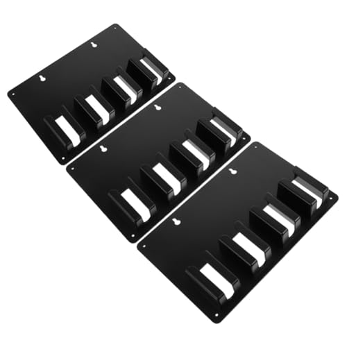GALPADA 3 Stück Schwarzer Haartrimmer Halter Friseurzubehör Organizer für Haarschneidemaschinen Schützendes Tool-rack Kompatibel mit Elektrischen Clippern Stabiler Aufbewahrungsständer für von GALPADA