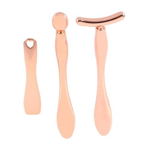 GALPADA 3 Stück Teiliges Augencreme Massage aus Langlebigem Zinklegierungs make up löffel mit Glatter Oberfläche Augenmüdigkeit linderung und Reduzierung von Augenringen von GALPADA