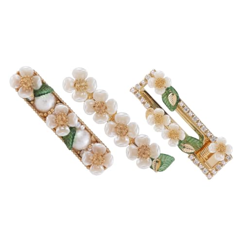 GALPADA 3 Stück Teiliges Blumenmuster Stilvoller Haarschmuck Modischer Haarspangen für Damen und Mädchen Kreative Haarschmuck accessoires Passend für Jeden Anlass von GALPADA