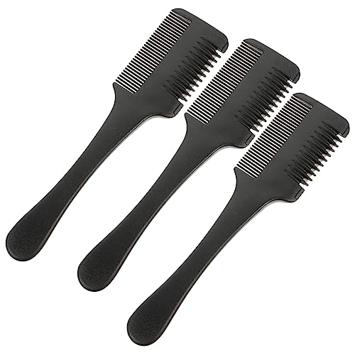 GALPADA 3 Stück Teiliges Friseurschneide Doppelter Haarschneidekamm für Dünnes Haar für Männer für Haarschnitte und Styling zu Hause von GALPADA