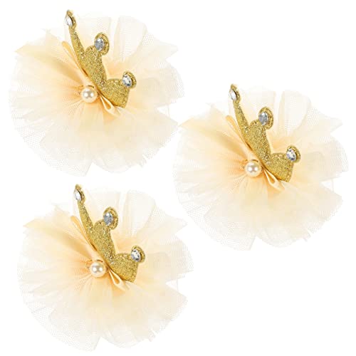 GALPADA 3 Stück Teiliges Krone Haarspangen für Mädchen Haarklammern aus Hochwertigem Material für Besondere Anlässe und Alltag Passend zu Verschiedenen Outfits von GALPADA