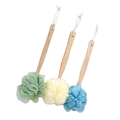 GALPADA 3 Stück Teiliges Langer Griff Badeschwamm Duschschwamm Rückenpeeling Körperbürste Weich Langlebig für Damen und Herren Geeignet von GALPADA