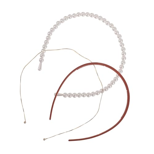 GALPADA 3 Stück Teiliges Perlen Haarband Welliges Stirnband mit Faux Perlen Eleganter Haarschmuck für Damen und Mädchen Passend für Festliche Anlässe Wie Weihnachten Party Hochzeit von GALPADA