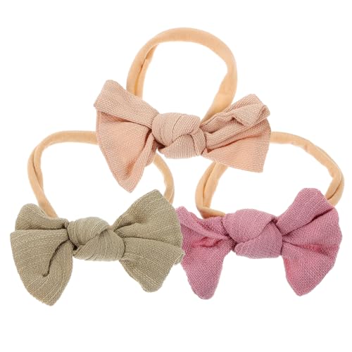 GALPADA 3 Stück Teiliges Stirnband mit Weichen Elastischen Bögen Bequeme Kopfbedeckung für Neugeborene und Kleinkinder Hautfreundlich Sicherer Sitz als Haarschmuck für Junge Mädchen und von GALPADA