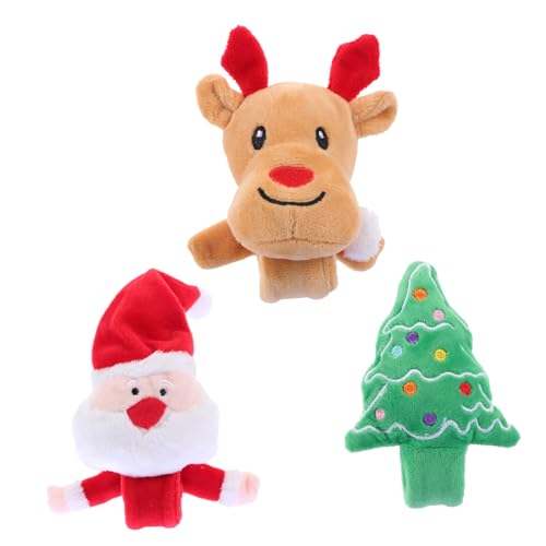 GALPADA 3 Stück Teiliges Weihnachts-slap-armband Niedliche Ringe mit Weihnachtsmann Rentier und Tannenbaum Weihnachtliche Handgelenksdeko für Kindergeburtstag und Weihnachtsfeier von GALPADA