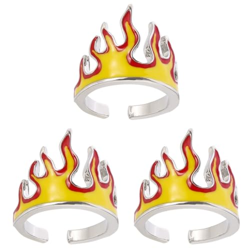 GALPADA 3 Stücke Metall Material-wear Herren Mode Mode Finger Ringe Dekorative von GALPADA