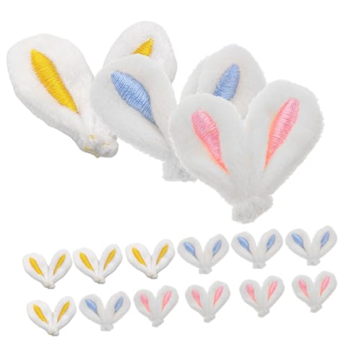 GALPADA 30 Stück Hasenohren Haarschmuck Erwachsene Mädchen Haarspangen Hasenohr süße Haarklammern für Mädchen DIY Charme Rosa süßer Hasenohrschmuck Kaninchenohranhänger für Mädchen Plüsch von GALPADA