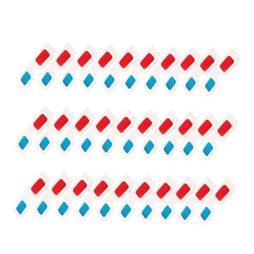 GALPADA 30 Stück Teiliges Anaglyph Papierbrillen Leichte Weiße Kartonfassung mit Rot-blauen Gläsern für Filme und Videos Tragbar für Theater Reisen Camping Preiswerte Einwegbrillen von GALPADA