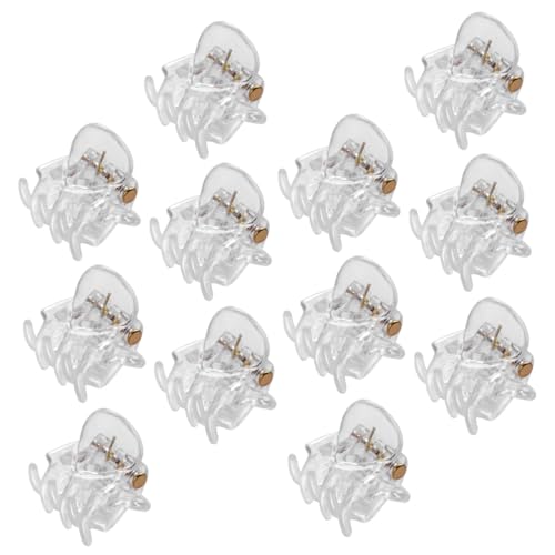 GALPADA 30 Stück Teiliges Kleine Haarklammern für Niedliche Kleine Haarspangen mit Sicherem Kompakte Haarkrallen Clips für Mädchen Vielseitiges Haarstyling Zubehör Transparent von GALPADA