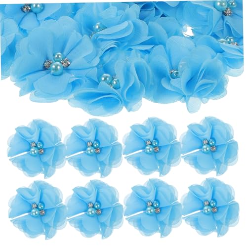 GALPADA 30 Stück Teiliges Wasserstrahl Perlen Applikationen aus Zartem Chiffon Kompakte Stoffblumen für Kleidung Dekoration DIY Haaraccessoires und Party Bastelbedarf Langlebig und von GALPADA