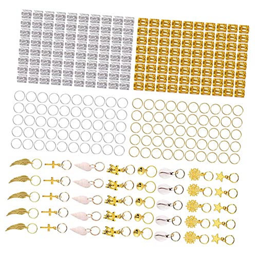 GALPADA 305stücke Dreadlocks Haarmanschetten Aus Metall Haarschmuckringe Haarspiralen Anhänger Flechthaarspangen Dreadlock Accessoires Für Langes Kurze Lockige Glattes Haar von GALPADA