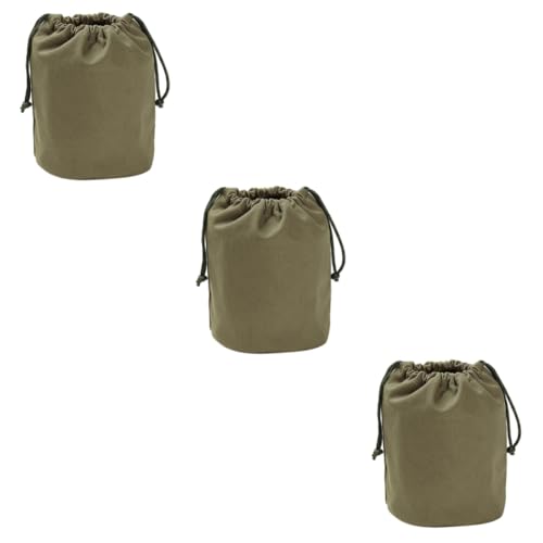 GALPADA 3St Aufbewahrungstasche Segeltuchtaschen für Kinder Vorratsbehälter aufbewahrungssack Storage Pockets Besteck Tasche aus Segeltuch mit Kordelzug Hängetasche für Camping hängend von GALPADA