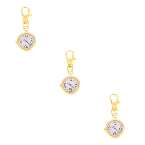 GALPADA 3-teilige Uhr: Stilvolle Taschenuhr Zum Aufhängen Mit Schlüsselanhänger Uhr Für Krankenschwestern Taschenuhr Für Krankenschwestern Einfaches Design Für Einfaches Ablesen von GALPADA