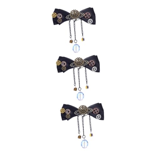 GALPADA 3 Stück Einzigartige Retro-haarspange Mit Schleife Im Steam-punk-stil Mini-haarspange Mit Schleife Modische Haarnadel Für Frauen Und Mädchen Für Partyfotografie von GALPADA