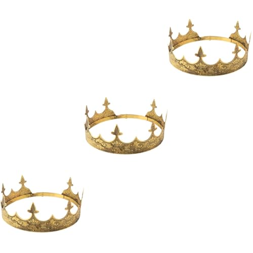 GALPADA 3st Erwachsene Krone Tiara-stütze Dekor Geburtstagsschärpe Für Männer Elegant Schwarze Geburtstagsschärpe Männer Prop Prinzessin Kopfbedeckung Mann Foto Leistungsrequisiten Eisen von GALPADA