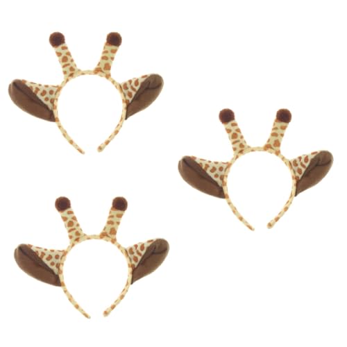 GALPADA 3St kinderkleidung kleidung kinder giraffenkostüme kinder costume kinderkostüme Stirnband für Zootiere Cosplay-Kopfreifen Tierohren Stirnband Giraffen-Stirnband Giraffen-Haarband von GALPADA