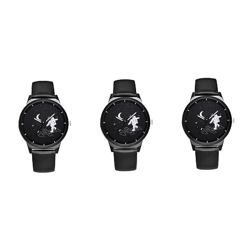 GALPADA 3stücke -Uhr Für Damen Und Mit Lederarmband Präzise Zeitmessung Stilvolles Design Für Schüler Und Einzigartiges GALPADA 3stücke -Uhr Für Damen Und Mit Lederarmband Präzise Zeitmessung Stilvolles Design Für Schüler Und Einzigartiges von GALPADA