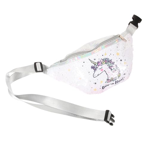 GALPADA 3St Einhorn-Pailletten-Gürteltasche weibliche Gürteltasche Laufgürtel für Damen Kinder Bauchtasche hüfttasche Kinder Handytasche auf der Brust Tasche mit Cartoon-Pailletten Bote von GALPADA