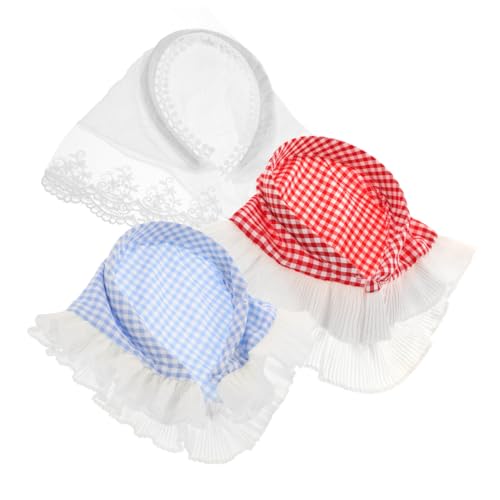 GALPADA 3stücke Teiliges Plaid Haarband Damen Leichtes Kopftuch Mit Spitzenrand Für Strand Und Freizeitlooks Vielseitig Tragbar Für Verschiedene Anlässe GALPADA 3stücke Teiliges Plaid Haarband Damen Leichtes Kopftuch Mit Spitzenrand Für Strand Und Freizeitlooks Vielseitig Tragbar Für Verschiedene Anlässe von GALPADA