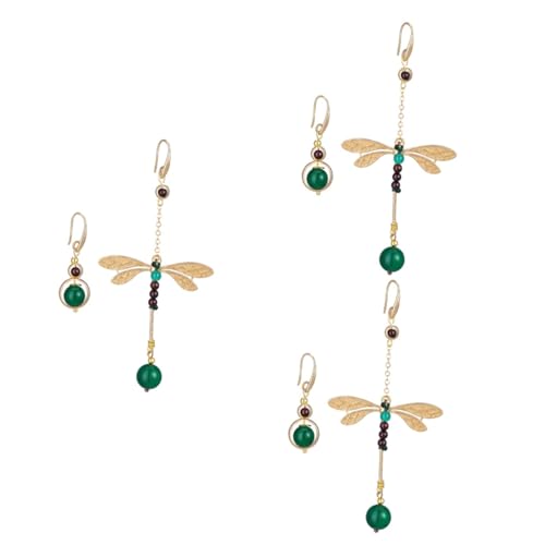 GALPADA 3stücke Dragonfly Ohrringe Ethnischer Stil Retro Design Unregelmäßige Asymmetrische Ohrringe Für Damen Leicht Einzigartig Und Kreativ Für Modebewusste Frauen von GALPADA