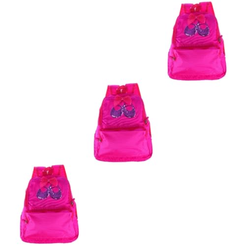 GALPADA 3st Schulrucksack Rucksack Für Balletttanz Prinzessin Rucksack Balletttaschen Für Mädchen Ballettrucksack Einkaufstaschenhalter Tanzrucksack Schulranzen Tanztasche Schultern Kind von GALPADA