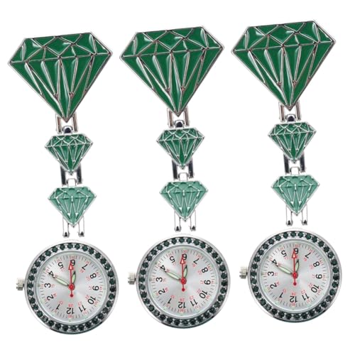 GALPADA 3st Schwesterntisch Schlüsselanhänger Am Handgelenk Mädchenhafter Schlüsselanhänger Schlüsselhalter Arzttaschenuhr Rucksack Uhr Schlüsselanhänger Urlaubspflegeuhr Ansteckuhr Clip von GALPADA