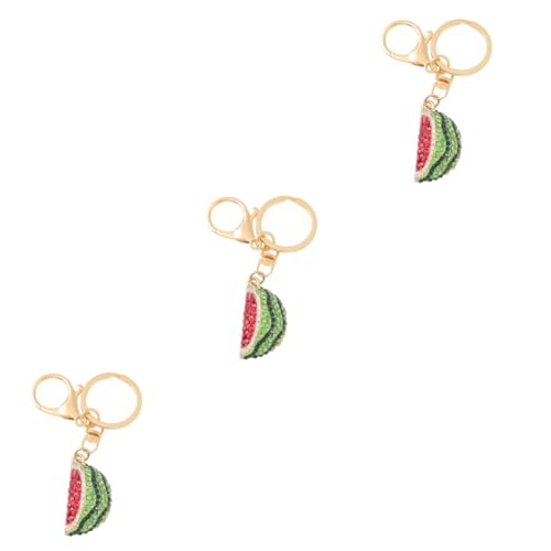 GALPADA 3stücke Wassermelonen Schlüsselanhänger Charm Mit Glitzer Niedlicher Frucht- Für Taschen Und Autoschlüssel Versatile Mini Deko Für Alltag Und von GALPADA