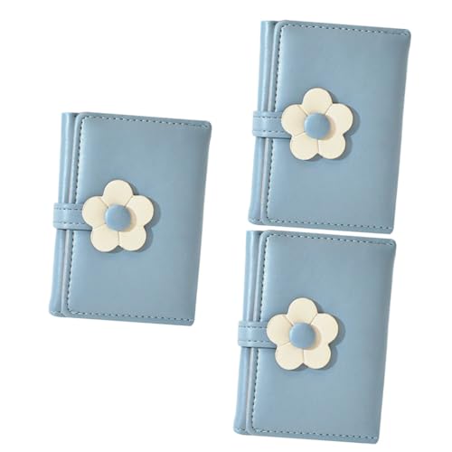 GALPADA 3stücke Cute Pu Geldbörse Für Mädchen Kompakte Kartenhalterung Multifunktionale Geldtasche Für Schüler Praktische Kleine Brieftasche Dreifach Und Leicht Zu Reinigen von GALPADA