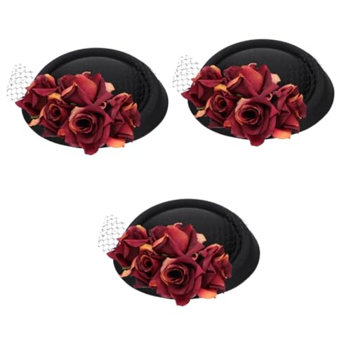 GALPADA 3stücke Damen Partyhut Dekorativer Show-host-hut Und Eleganter Hut Für Hochzeiten Teepartys Und Festlichkeiten Für Besondere Anlässe von GALPADA