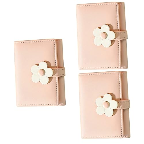 GALPADA 3stücke Einfacher Stil Studentinnen Geldbeutel Mit Blumenmuster Faltbare Koreanische Geldbörse Für Mädchen Kompakt Und Praktisch Für Karten Und Kleingeld Modisches Pu-Wallet von GALPADA