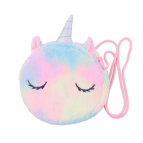 GALPADA 3stücke Einhorn Form Umhängetasche Leichte Tragbare Schultertasche Für Kleine Gegenstände Für Strand Party Shopping Und Dates Stilvolles Design Regenbogenfarben von GALPADA