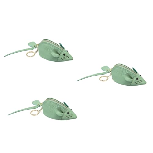 GALPADA 3stücke Lovely Mouse Shape Münzbörse Für Damen Süßes Cartoon Design Kleine Geldbörse Und Kartenhalter Zufällige Farben Für Münzen Und Kleingeld von GALPADA