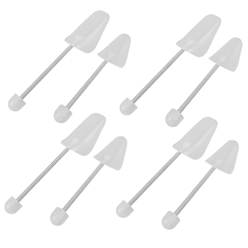 GALPADA 4 Paare Kunststoff Schuhspanner mit Spiralfeder Schuhformer für Herren und Damen Flexibler Schuhdehner zum Erhalt der Form Faltenverhinderung Platzsparend und Langlebig von GALPADA