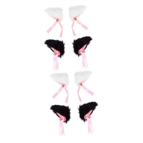 GALPADA 4 Paare Plüsch-katzenohr-haarspange Haarspangen Mit Fuchsohren Cartoon Katze Ohr Bobby Pin Tierhaarspange Fuchsohren Haarspange Katzenohren Haare Tierische Cosplay-ohren von GALPADA