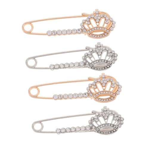 GALPADA 4 STÜCKE Teiliges funkelndes Broschen Modische Anstecknadeln für Damen Dekorative Sicherheitsnadeln für Kleidung Cardigans Kleider Pullover Eleganter Schmuck für Festliche Anlässe von GALPADA