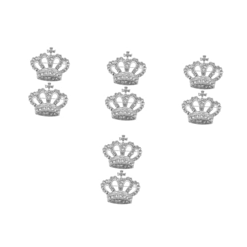 GALPADA 4 Sätze Kronenzirkonbrosche Dekorative Stifte Kronenbrosche Strass-brosche Korsage Brosche Schal Brosche Tiara-krone-brosche Brosche Für Kleid Legierung Silver 2 Stück * 4 von GALPADA