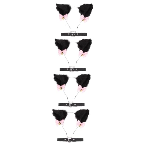GALPADA 4sätze Katzenohren Haarband Mit Und Glocke Für Cosplay Halloween Und Kostümpartys Leicht Und Komfortabel Kreative Accessoires Für Und Mädchen von GALPADA
