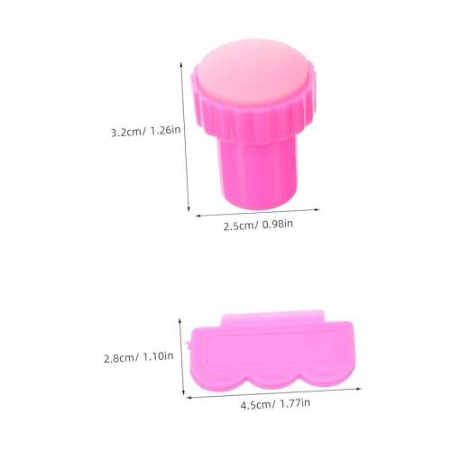 GALPADA 4 Sätze Teiliges Nagel Stempel aus Silikon mit Schabern Vielseitiges Nail Art Stamping Tool für French Nails und Kreative Maniküre Geeignet für Anfänger und Profis Langlebig und von GALPADA