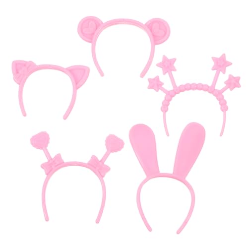 GALPADA 4 Satz Puppen Haarreif Teiliges Mini Haarbänder für Puppen Leichtes Langlebiges Stirnband Spielerisches Design Geeignet für Kindergeburtstag Familienfeier Puppenzubehör von GALPADA