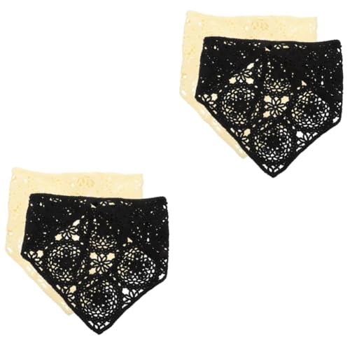 GALPADA 4stücke Floral Häkel-haarbandanas Knitted Haarband Für Mädchen Attraktive Blumenmuster Bequemes Kopf-tuch Für Feste Und Alltag Hautfreundliches Accessoire von GALPADA