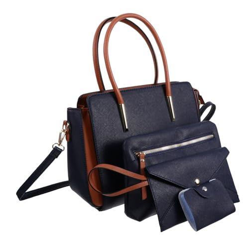 GALPADA 4 Stück Damen PU Umhängetasche Modisch Vielseitig Tragbar Crossbody und Schultertasche Frisch für Alltag Shopping Party von GALPADA