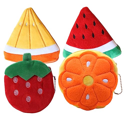 GALPADA 4stücke Geldbörse Mit Cartoon-münze-Design Tragbarer Kleiner Geldbeutel Mit Reißverschluss Für Kreditkarten Schlüssel Und Kleine Reiseartikel Aus Hochwertigem Material Und Langlebi von GALPADA