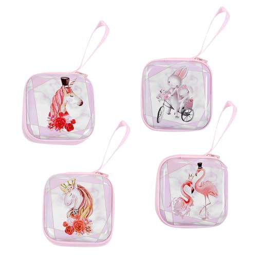 GALPADA 4stücke Einhorn Geldbörse Für Mädchen Cartoon Münzbeutel Aufbewahrungstasche Für Kleinkinder Süße Geschenkidee Für Weihnachten Und Besondere Anlässe von GALPADA
